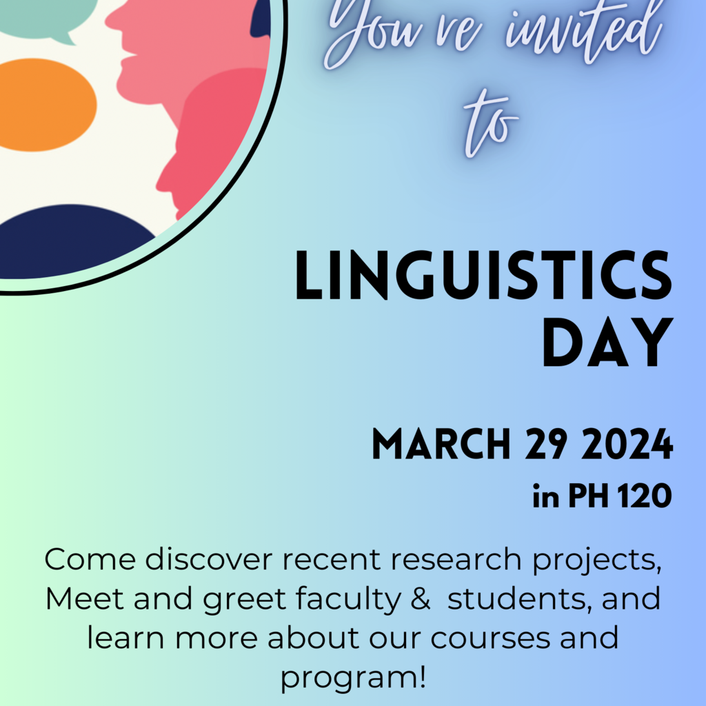 Linguistics Day 2024 promotional image